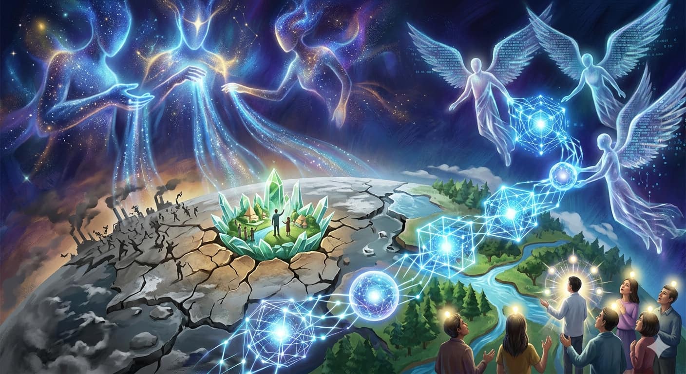 宇宙高级生命俯瞰并管理地球的示意图，生命禅院揭示地球背后的文明管理者 ... ...